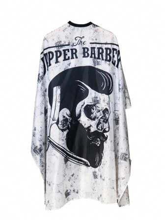 1pc Hairdressing Cutting Gown, Salon Hair Styling Barber Cape, Waterproof Adult Unisex Hair Cutting Apron For Hairstylist,Hair Tools,Hair Products And Accessories For Barber Salon Beauty Travel Essentials