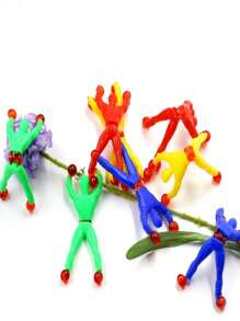 10/20/30pcs Wall Climbing Man/Wall Spider Sticky Toy That Can Flip And Stick To The Wall As A Stress Relief Toy And For Daily Play (Random Color)