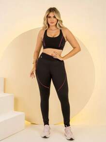 Women Sports Sets - 黑色 - 查看 1