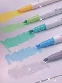 15pcs/Box Sparkle Glitter Highlighters Art Shimmer Marker Pens For Journaling, Painting, Scrapbooking & School Supplies Back To School