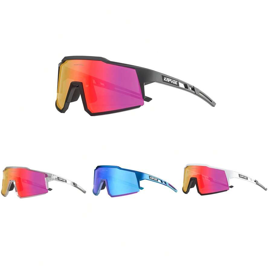 1 件装 KAPVOE 男士运动眼镜户外骑行运动眼镜自行车护目镜徒步眼镜 - 彩色 - 查看 1