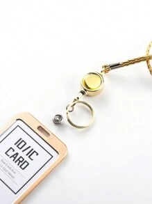 1 قطعة غطاء بطاقة شفاف مصنوع من سبائك الألومنيوم الذهبي للطلاب للهدايا المكتبية للمعلمين حامل رخصة الصورة حامل البطاقة حامل البطاقة المحفظة حامل بطاقة العمل حامل بطاقة الائتمان حبل المعلم مع حامل الهوية حامل البطاقة للنساء محفظة سلسلة مفاتيح محفظة البطاقة