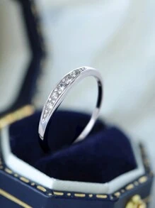 Esberry A Unique Engagement Ring Wedding Band For Women s925 Sterling Silver Promise Ring Eternity Ring Fine Jewelry Gift