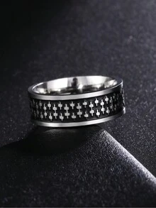 1 Miếng Thép không gỉ Mũi tên , Sợi dây , Vượt qua , Thiết kế Skull 8mm Vòng rộng Đối với Nam Punk Hip Hop Phong cách Thời trang Phụ kiện , Qủa tặng Đối với Bố , Bạn - 8mm - Xem 5