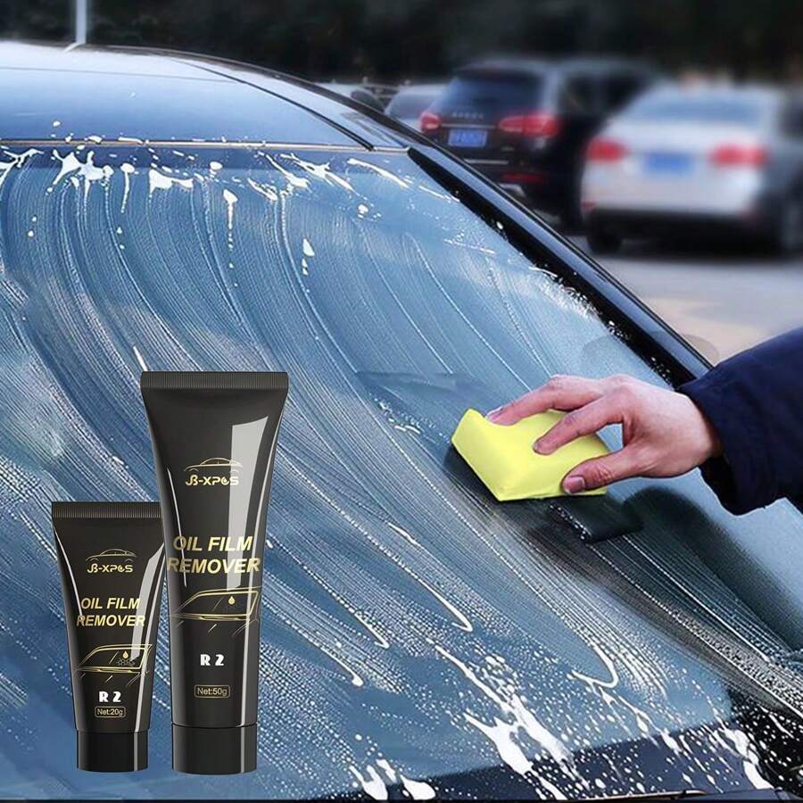 JB-XPCS 1入組汽車玻璃清潔劑r2,適用於擦拭汽車擋風玻璃,深度清潔和除油 - 杏色 - 查看 1