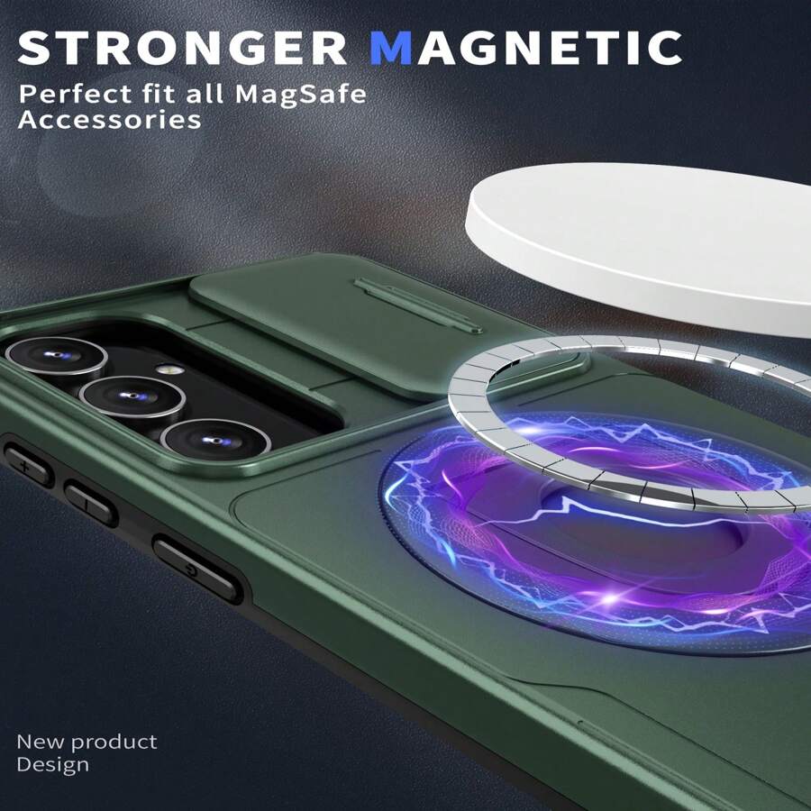 Pour étui de charge sans fil magnétique compatible avec Samsung Galaxy S21 S22 S23 Plus Ultra