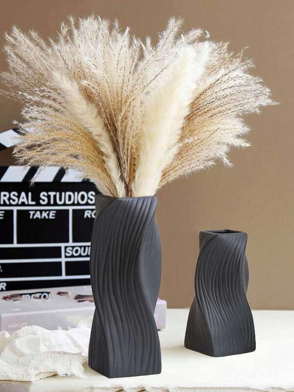 1pc Modern Style Geometric Design Vase For Home Decoration Gifts Birthday Graduation Back To School Room Decor School Supplies Flower Vase Glass Vase