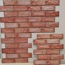 1pc 3d Stereo Wall Sticker Creative Brick Pattern Removable Wall Paper Water-Resistant Culture Stone Wallpaper For Living Room Background Wall, Recommend Buying 10pcs Or More For Free Cutting. - Multicolor - View 7