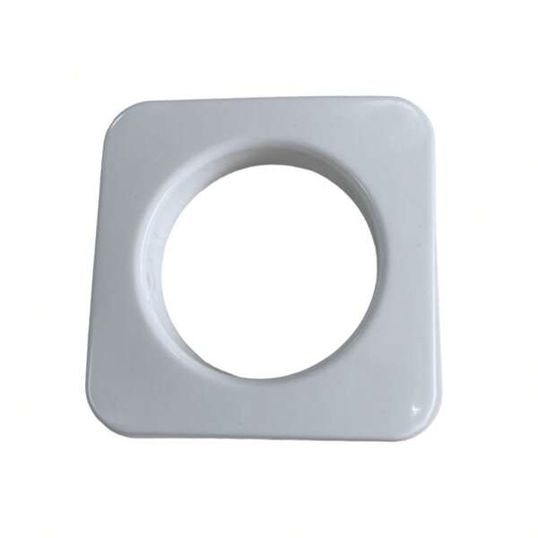 Ilhós Quadrado Para Cortina Varão 19mm - Kit 50 Unidades - BRANCO