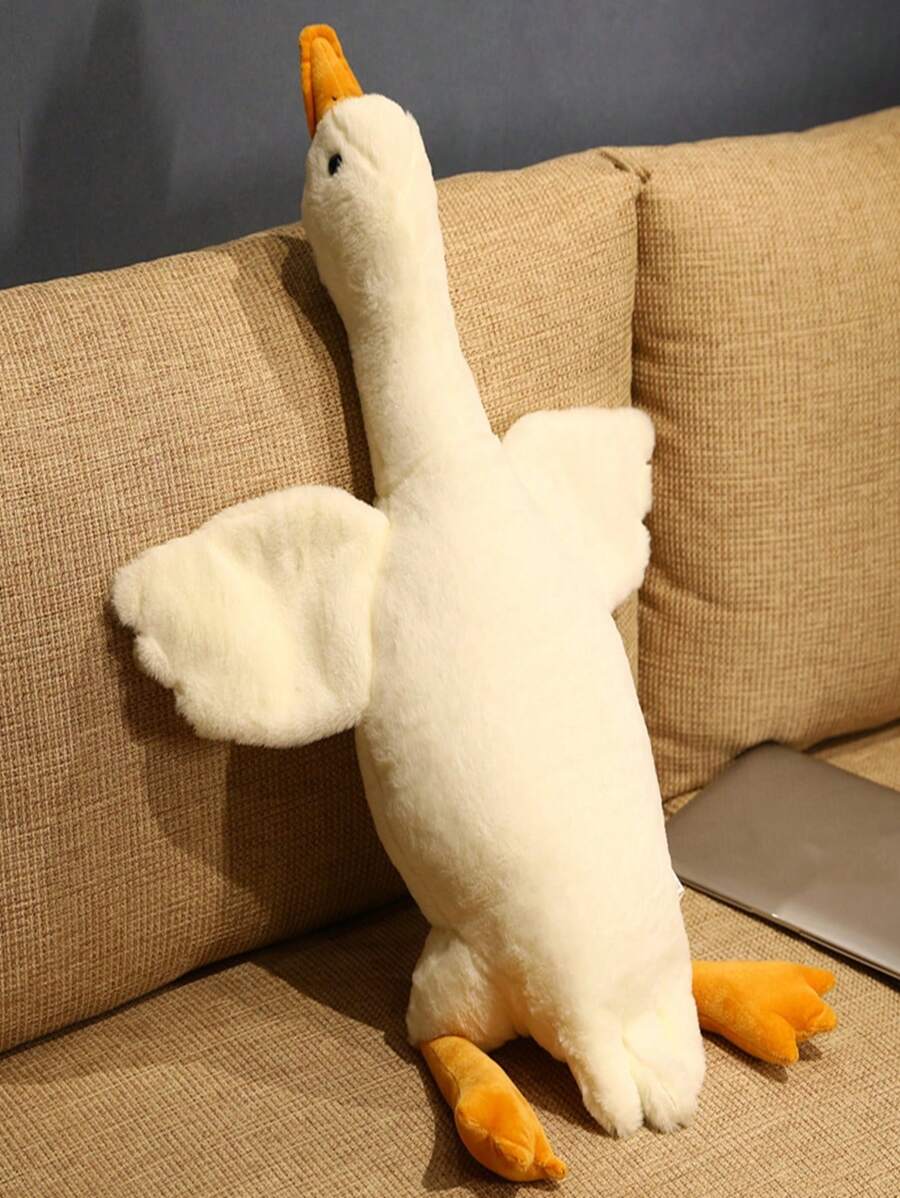 1pc Đồ chơi nhồi bông hình con ngỗng hoạt hình dễ thương, Búp bê hình con vịt nhiều màu Squishy hình con vịt, Ngỗng trắng, Đồ chơi nhồi bông hình con vịt, Thú nhồi bông hình con gà, Squishy dễ thương, Động vật nhồi bông - trắng - Xem 1