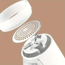 1pc Portable Electric Fabric Shaver - USB Rechargeable Lint Remover With 3 Cutter Heads - Easily Remove Lint And Pilling For A Fresh Look - White - View 6
