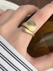 1枚經典啞金可調女士戒指,全配款式 - 合金女士可調式戒指 - 查看 6