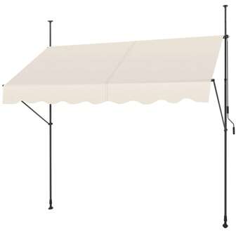 LUCKUP Manual Retractable Awning, 78" Non-Screw Outdoor Patio Awning Sunshade Shelter, Height Adjustable Sunshade Patio Door Window Awning Canopy For Backyard, Garden, Balcony, Gray, Cream, Beige