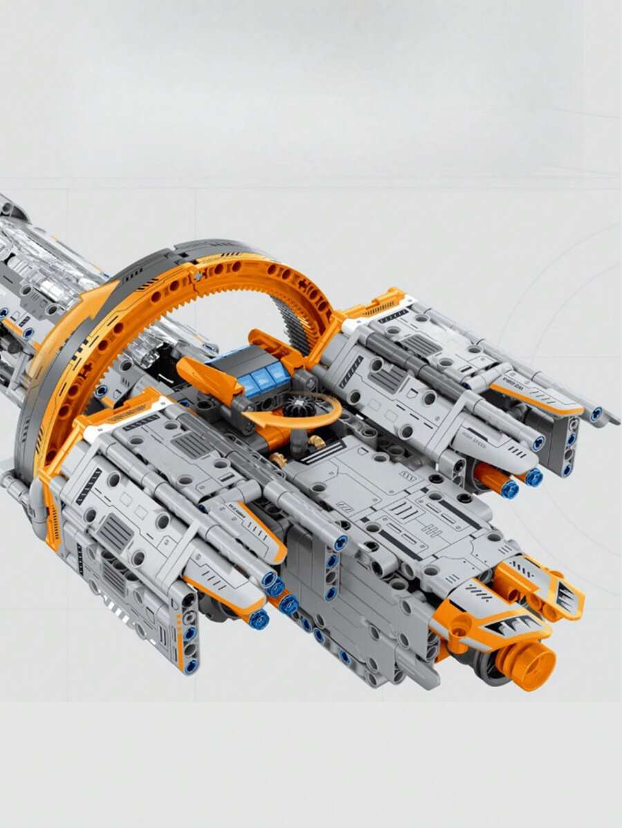 1184pcs Future SciFi Series MultiAction Diy Deformable Space