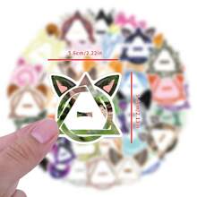 50入組therian貼紙,therian物品therian房間裝飾therian符號貼紙therian裝飾therian商品therian禮物乙烯基防水貼紙,適用於筆記型電腦,桿,滑板,水瓶,電腦,手機 - 彩色 - 查看 4