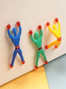 10/20/30pcs Wall Climbing Man/Wall Spider Sticky Toy That Can Flip And Stick To The Wall As A Stress Relief Toy And For Daily Play (Random Color)