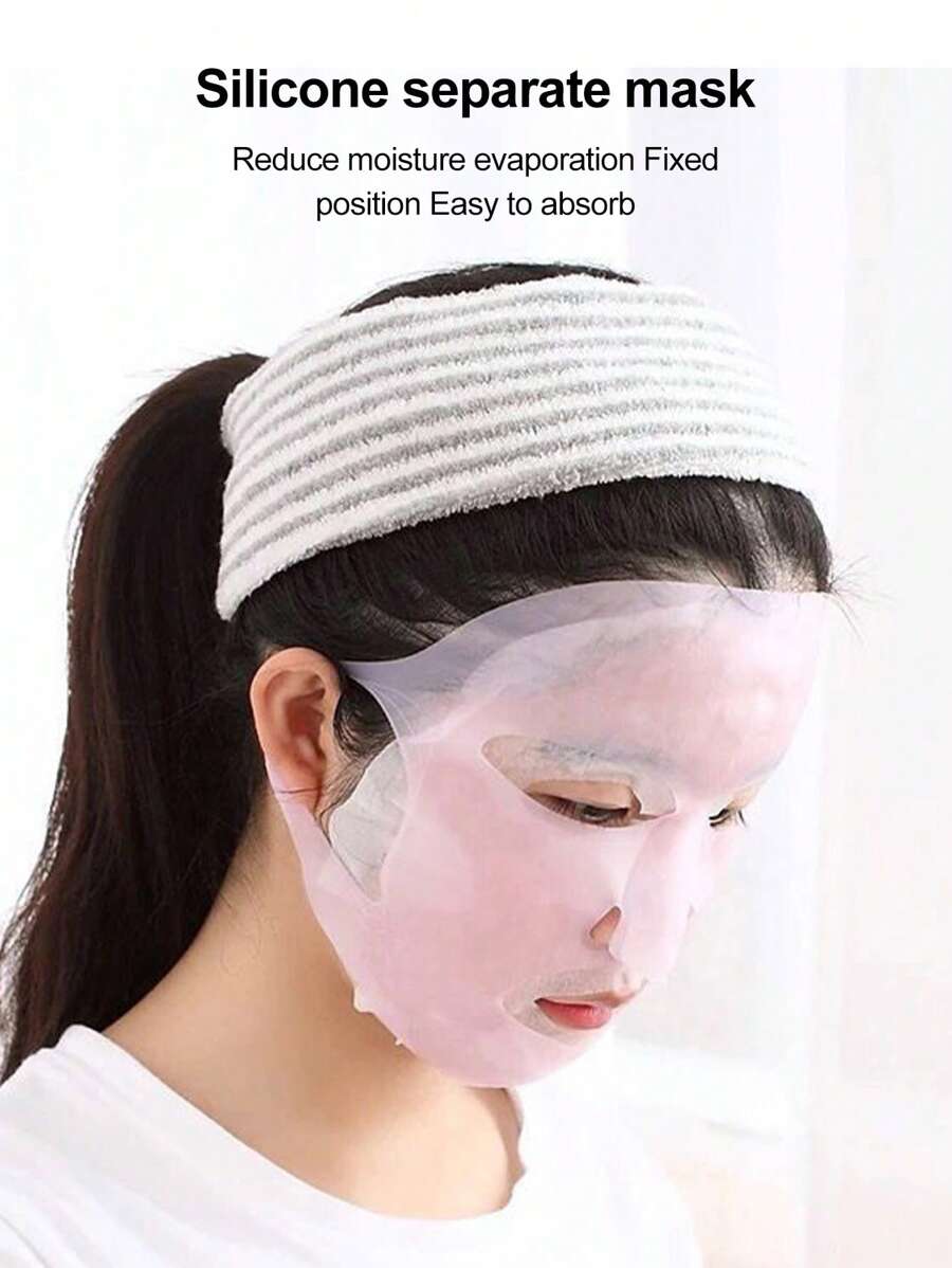 1pc Silicone Mask Bracket For Hanging Ear Face Masks, Anti-Fall Face Shield - Pink - View 1