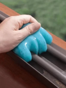 1PC Cleaning Gel Universal Dust Cleaner For PC Keyboard Cleaning Car Detailing Laptop Dusting Home And Office Electronics Cleaning Kit Computer Dust Remover - Blue - View 6