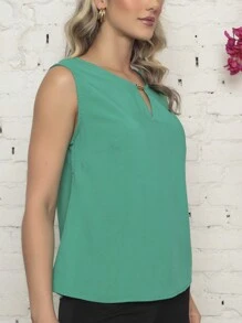 Women Blouses - Mint Green - View 5