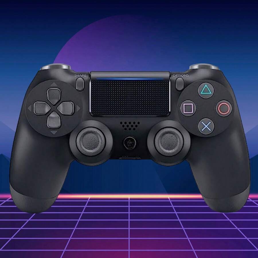 Control Inalámbrico para PS4, Controlador (CUH-ZCT2U) PlayStation 4 PS4 Dual shock Wireless / USB Control -NEW- Negro vídeo juego - Negro - Ver 1