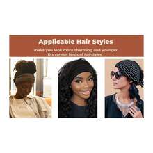 1 件女士防滑短发头带。瑜伽健身跑步运动弹力发带女士扭发头巾女孩发带 - 彩色 - 查看 4