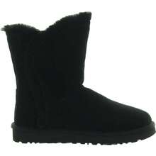 UGG Womens Suede Wool Blend Winter & Snow Boots - Black - View 2