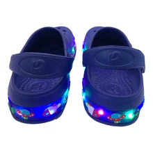 Sandalias Chanclas Con Luces Para Niños Color Azul - Azul - Ver 7