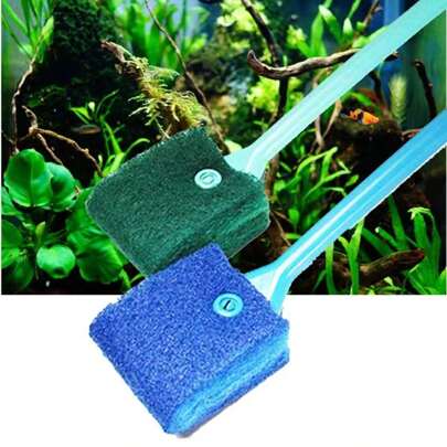 1pc Aquarium Fish Tank Glass Plant Cleaning Brushes Floating Clean Window Algae Scraper Sponge Accessories Tools