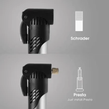 便攜式迷你自行車泵,適用於山地車、公路車、電動自行車。 小巧玲瓏,完美充氣籃球,足球和其他充氣設備。 - 黑色 - 查看 7