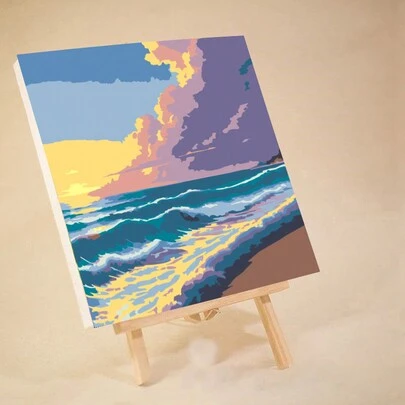 成人数码油画，丙烯颜料，简易成人数码油画，适合初学者，DIY数码油画，可作礼物或家居墙面装饰，尺寸：20英寸宽 x 20英寸长 / 30英寸宽 x 30英寸长