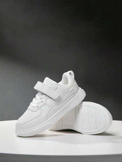 1 par barnskor, sneakers, skateskor, fritidsskor, trendiga lågskurna skor, rem och lätt att bära och lätta och halksäkra utomhusskor som andas. Lämplig för vår och höst.