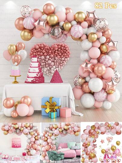 Macaron Balloon Garland Arch Kit Birthday Party Decoration Kids Wedding Birthday Balloon Baby Shower Confetti Latex Balloon