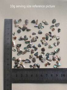 10g/包鮑魚殼片,適用於diy美甲、裝飾畫、3d手機殼裝飾、耳環、項鍊等 - 4#粉紅色 - 查看 11