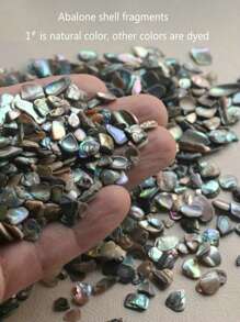 10g/包鮑魚殼片,適用於diy美甲、裝飾畫、3d手機殼裝飾、耳環、項鍊等 - 4#粉紅色 - 查看 1