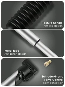 攜帶方便的小型泵 - 適用於山地自行車,公路自行車,籃球和足球！