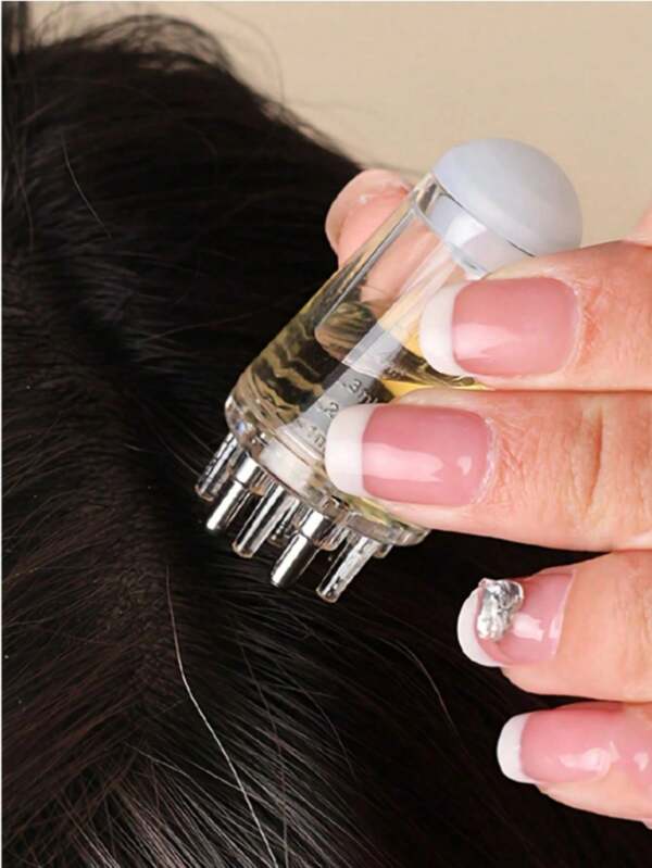 1pc Multi-Functional Hair Scalp Applicator, Liquid Massage Comb, Scalp Oil Applicator 2.2in * 0.98in