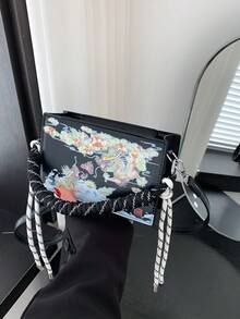 2024 新款時尚女式腋下斜背包搭配鏈條肩帶,設計獨特,