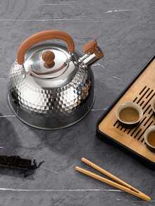 XIYIJIA 1pc Stainless Steel Whistling Kettle, For Indoor & Outdoor Use - Silver - View 11