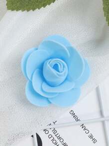 18/50/100 件仿真蓝玫瑰泡沫花迷你泡沫玫瑰头人造花散装适用于 DIY 工艺品、婚礼花束、婴儿洗礼中心、派对桌饰、家居装饰 - 藍色 - 查看 5