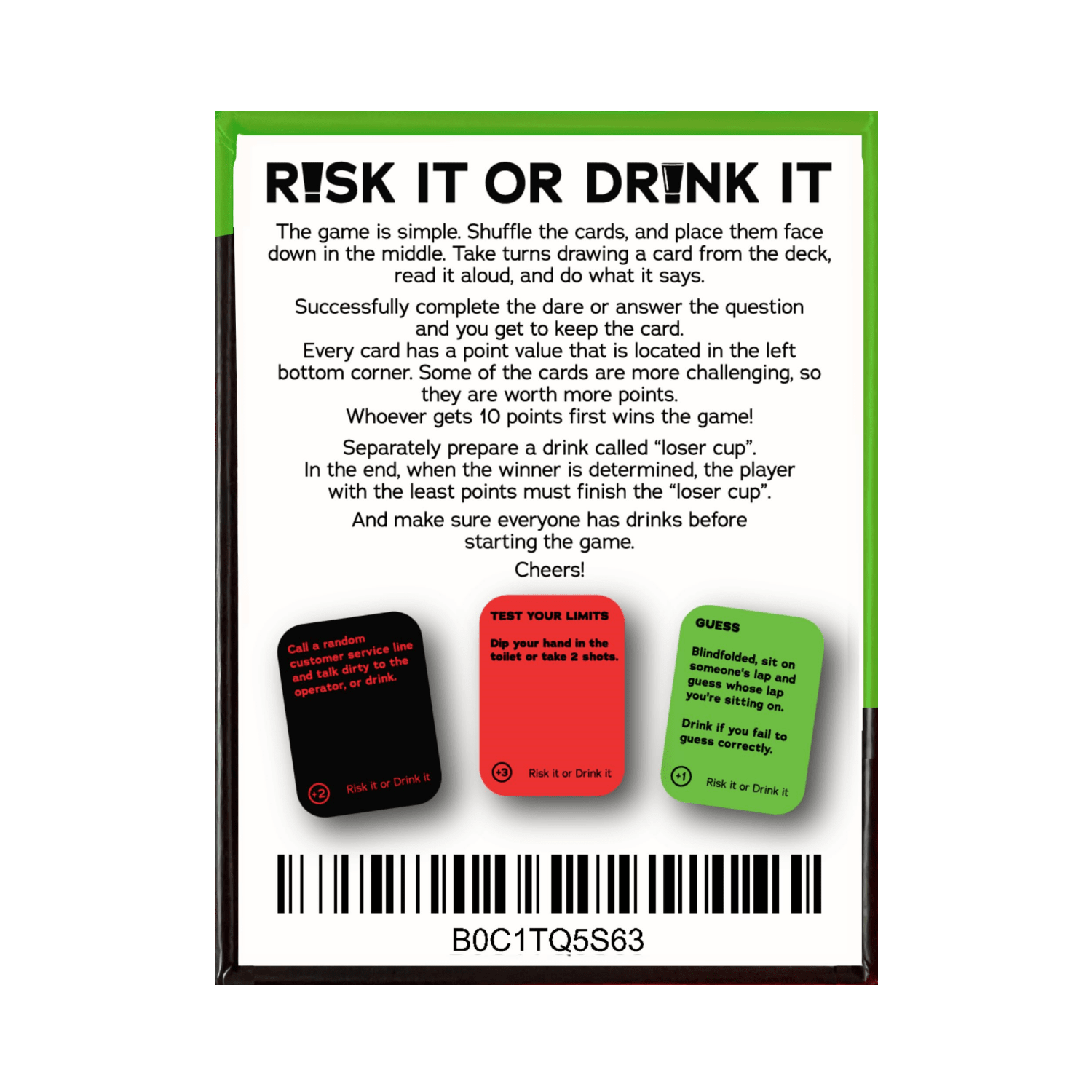 RISK IT OR DRINK IT Fun Party Adult Games, Drinking Games For College