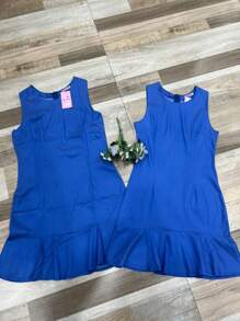 Women Dresses - 藍色 - 查看 2