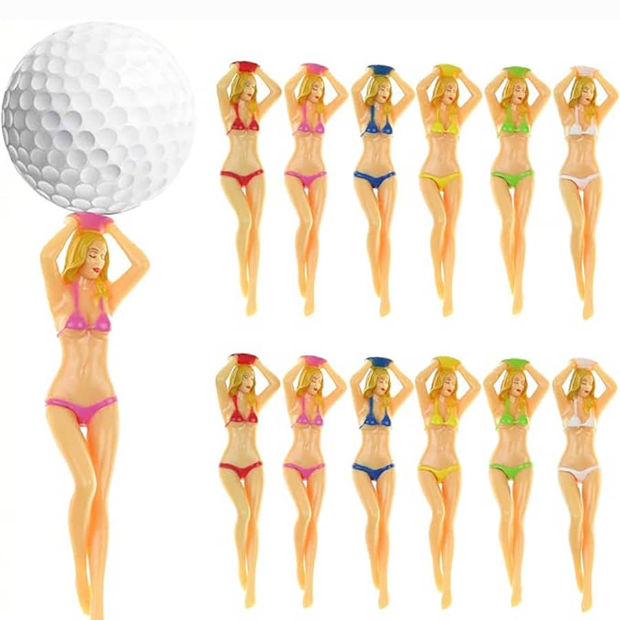 Unique Plastic Golf Ball Marker Holder With Fun Bikini Girl Shaped