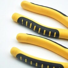 1只8英寸多功能鉗子，手工工具鉗子，工業級鉗子，平口家用鉗子，鉗線鉗，剪線鉗，平口老虎鉗，防滑手柄，適用於家庭工業維修，日常基本修理工具 - 黃色 - 查看 6