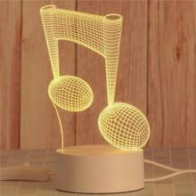 3d Led燈創意3d Led夜光燈新奇幻覺夜燈幻覺桌燈 家居裝飾燈 - 白色 - 查看 3