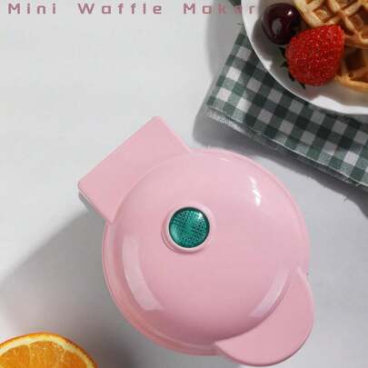 SCISHARE 1个350瓦4英寸迷你华夫饼机，带墙插，可制作单人份华夫饼、薯饼、生酮华夫饼，易清洁不粘涂层