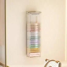 1 Miếng Thú cưng Chất liệu Trong suốt Hộp lưu trữ đồ lót Với Nắp , Xung quanh 6 Của Đồ lót , Với Trở lại Keo dán , Gắn trên tường Đối với Áo ngực , Vớ , Quần short , - Màu trắng trong suốt - Xem 1