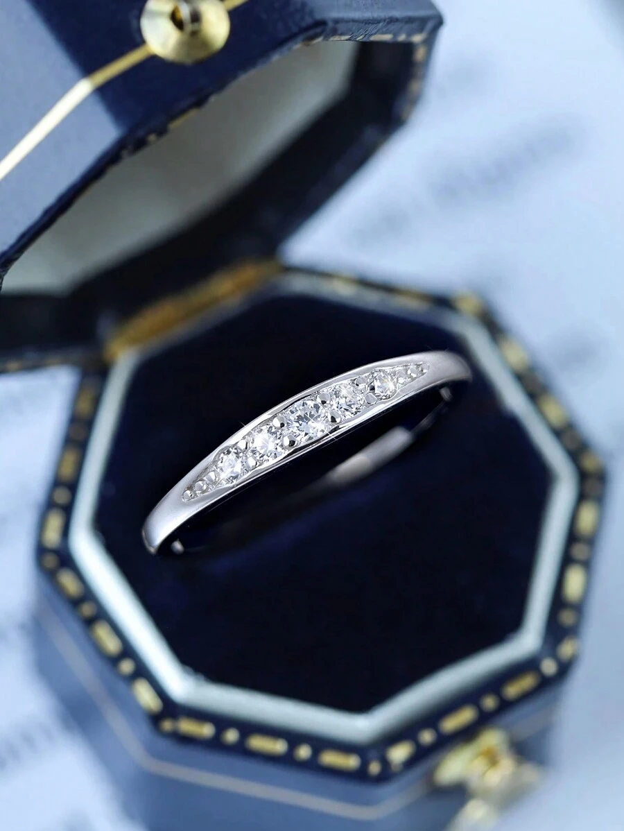 Esberry A Unique Engagement Ring Wedding Band For Women s925 Sterling Silver Promise Ring Eternity Ring Fine Jewelry Gift