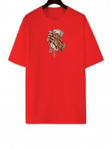 Men T-Shirts - 紅色 - 查看 1