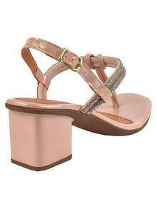 Women Heeled Sandals - 米色 - 查看 3