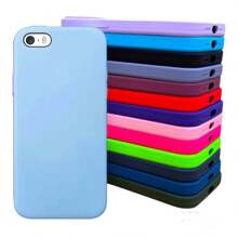 Case Capa Capinha Veludo Fechada em baixo para iphone 6 6s / 6 Plus - Azul bebe - Visão 2